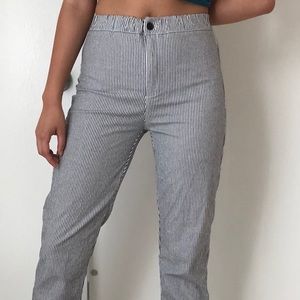 Brandy Melville gray and white Tilden pants
